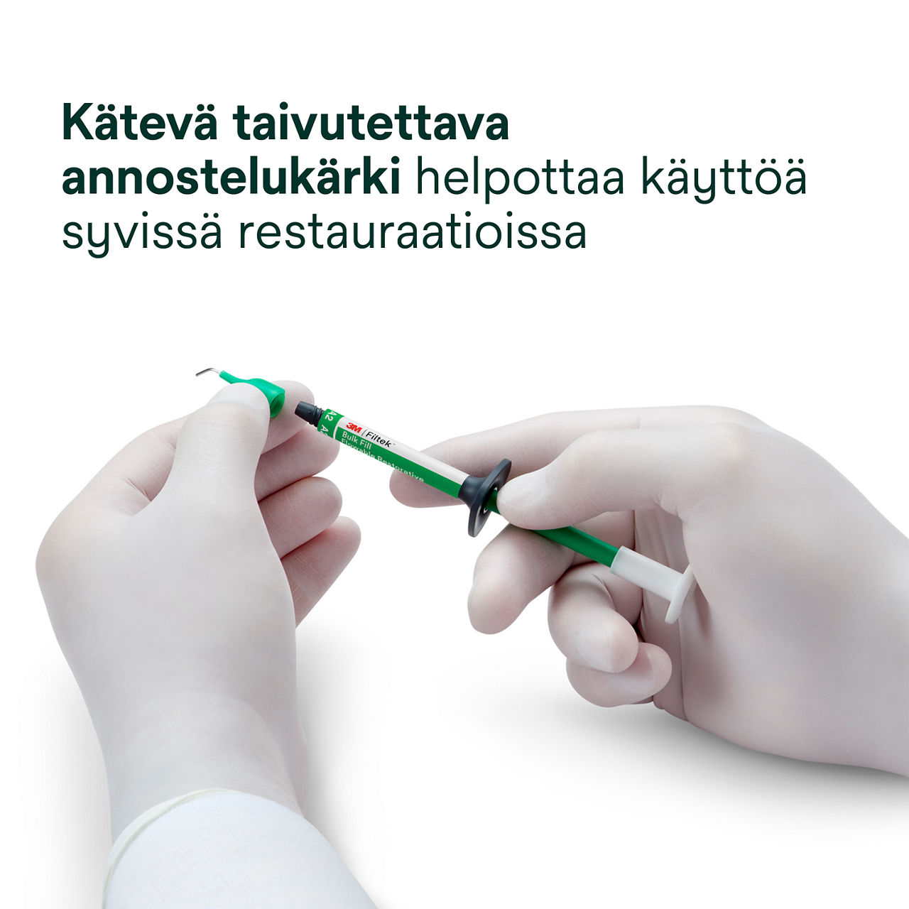 5- Filtek Bulk Fill Flowable Syringe: Käytännöllinen, joustava annostelukärki