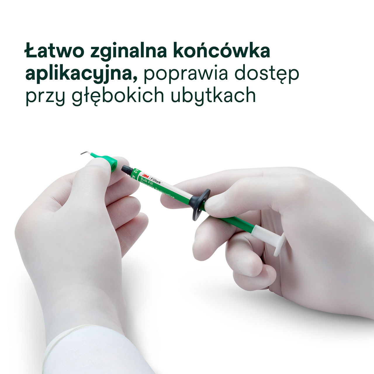 5- Filtek Bulk Fill Flowable Syringe: Łatwo zginalna końcówka aplikacyjna