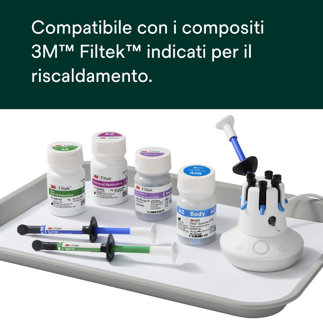 Solventum™ Filtek™ Fornetto scalda compositi Kit 6520K PDP B+ immagine 6, IT
