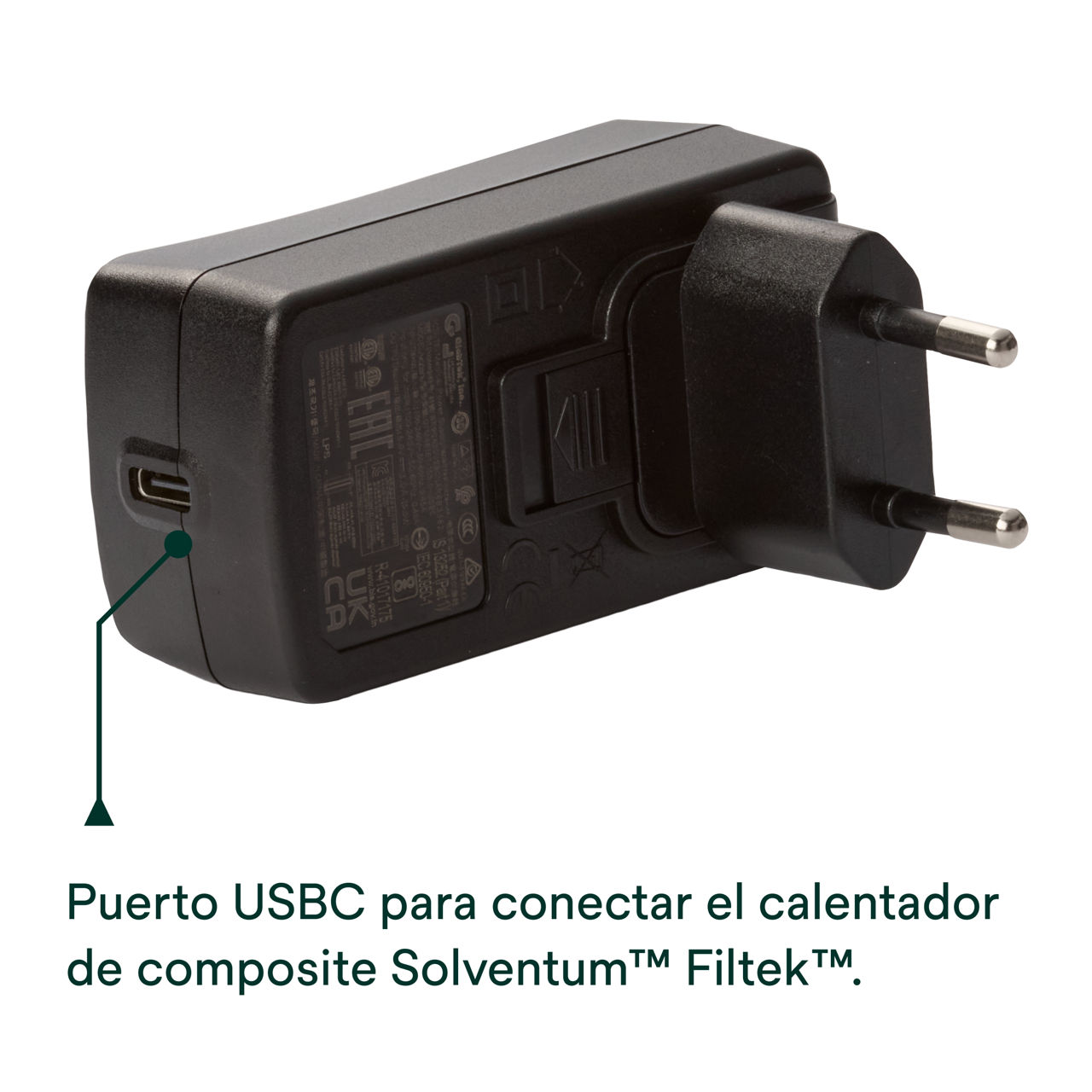 Calentador ES composite Solventum™ Filtek™, Enchufe ES alimentación 6520P, Imagen 2, ES