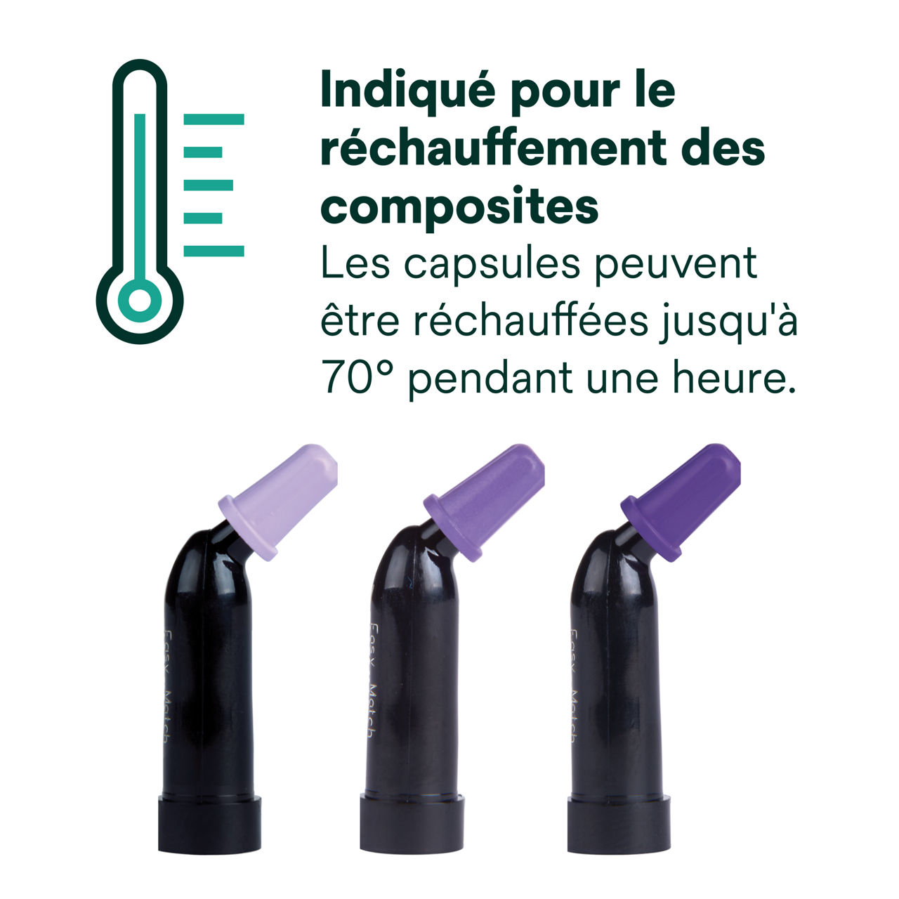 (4) Filtek™ Easy Match Universal Restorative Indiqué pour le réchauffement des composites Bplus 8