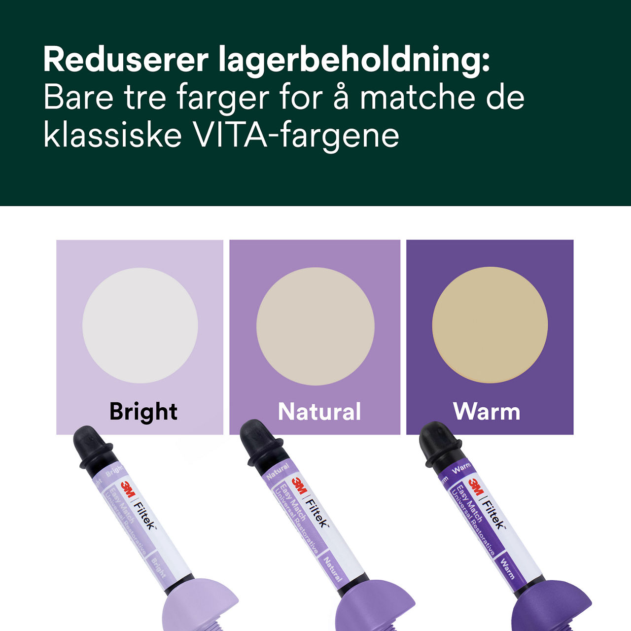 (1) Filtek™ Easy Match Universal Restorative Forenklet lagerbeholdning sprøjter Bplus 5