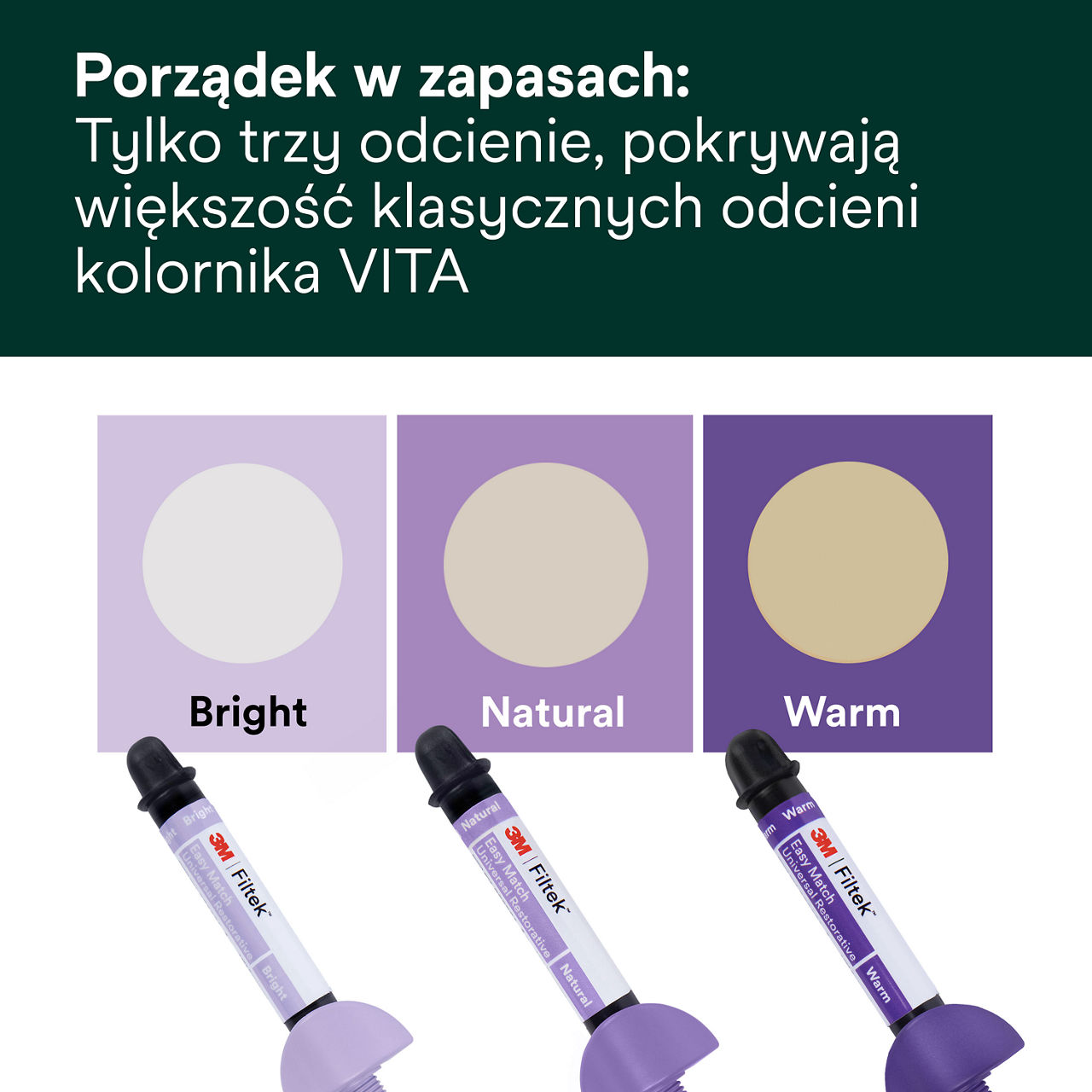 (1) Filtek™ Easy Match Universal Restorative Porządek w zapasach strzykawki Bplus 5