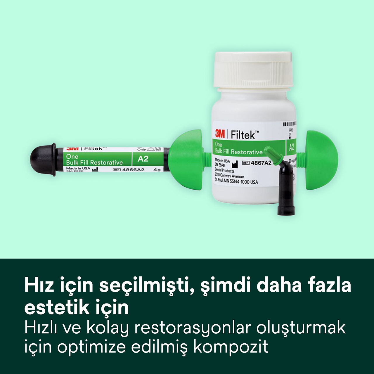 1- Filtek One Bulk Fill: Hız için seçilmişti, şimdi daha fazla estetik için: