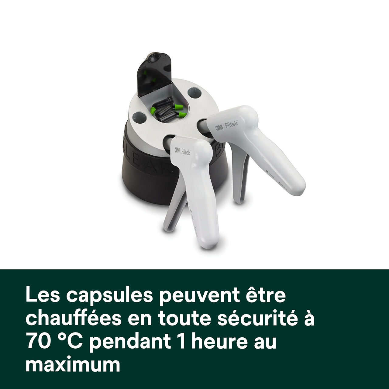5- Filtek™ One Bulk Fill: Les capsules peuvent être chauffées