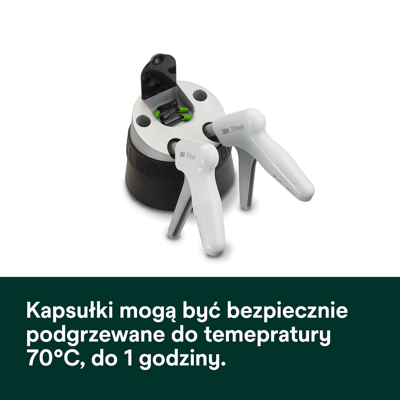5- Filtek One Bulk Fill: Kapsułki mogą być bezpiecznie podgrzewane