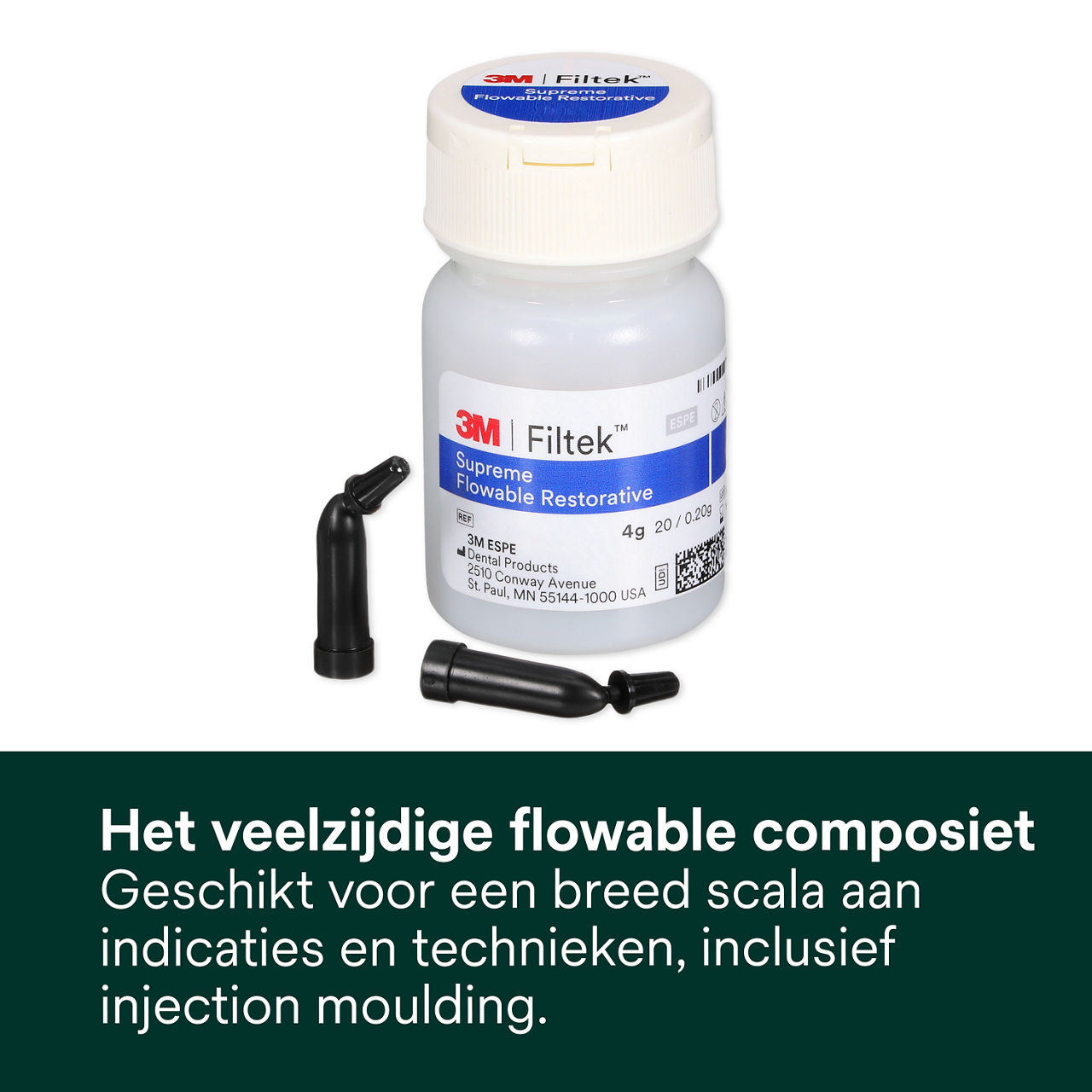 1- Filtek Supreme Flowable Capsule: Het veelzijdige flowable composiet