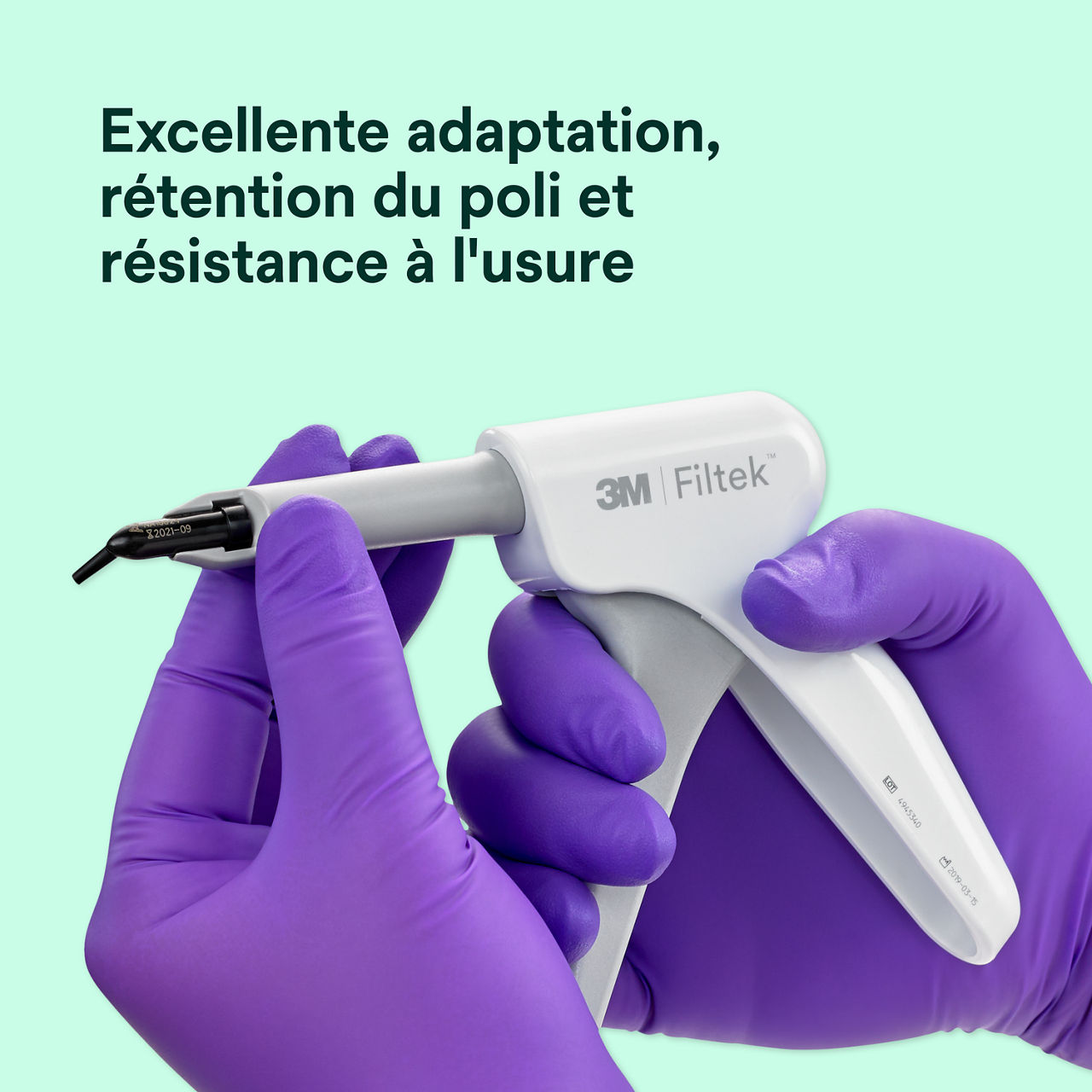 2- Filtek™ Supreme Flowable Capsule: Excellente adaptation