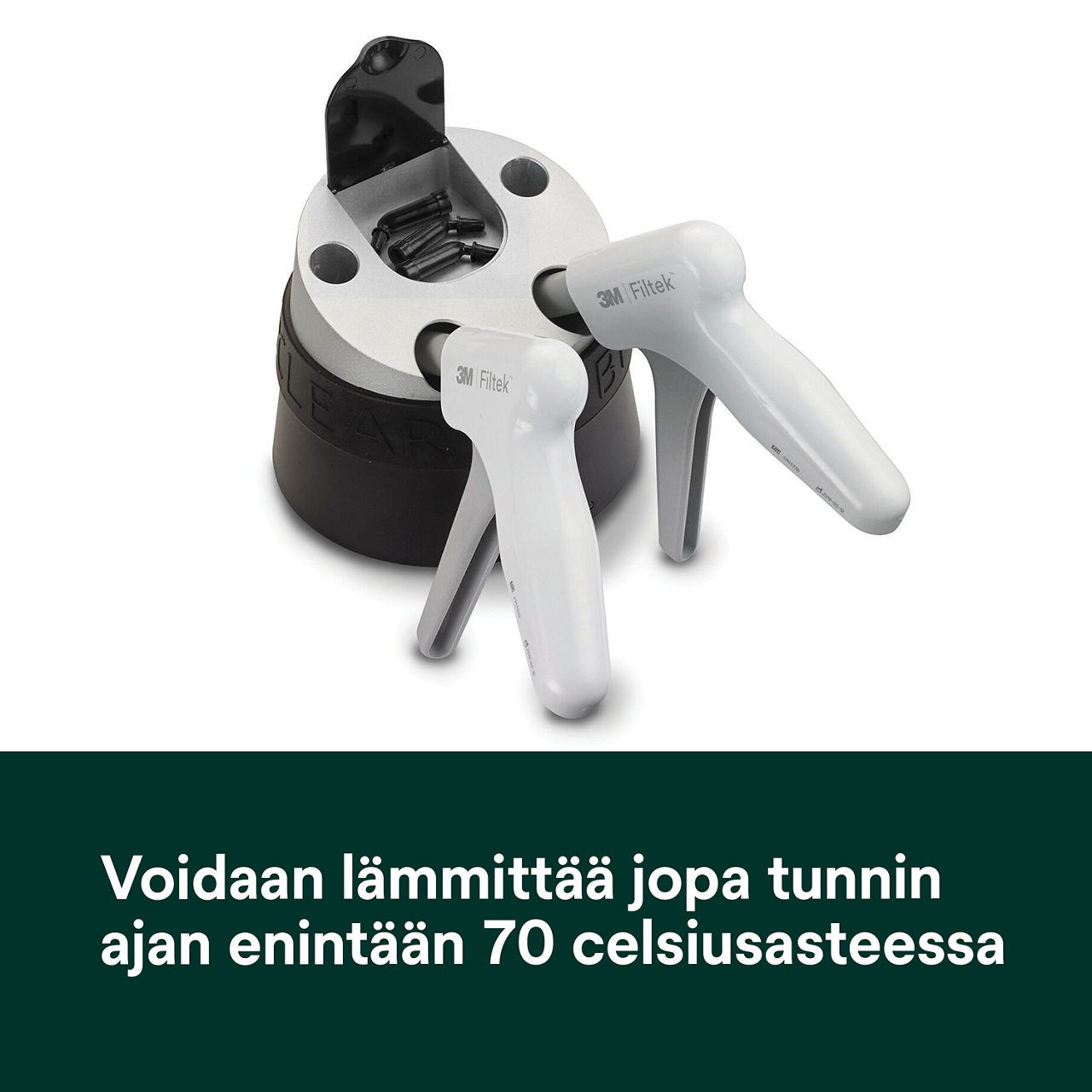 3- Filtek Supreme Flowable Capsule: Voidaan lämmittää jopa