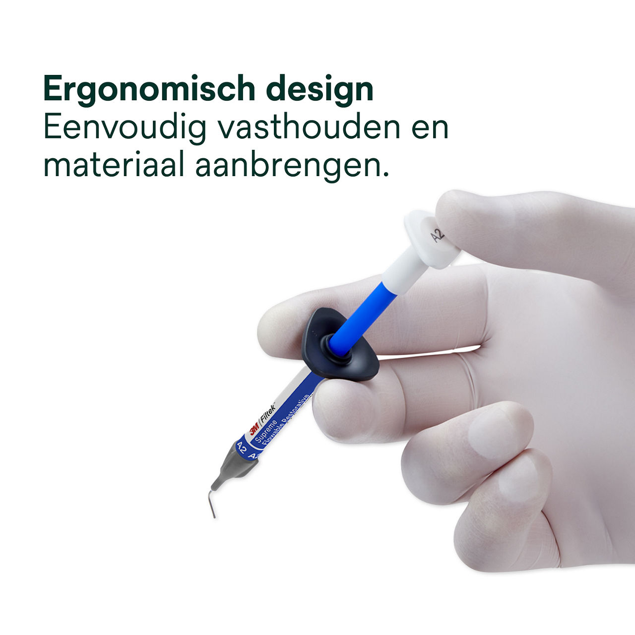 3- Filtek Supreme Flowable Syringe: Ergonomisch design