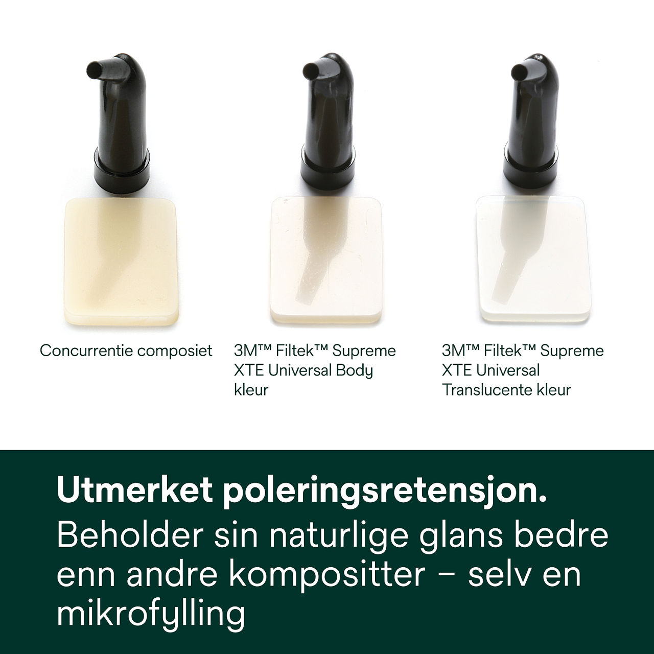 2- Filtek™ Supreme XTE: Utmerket poleringsretensjon