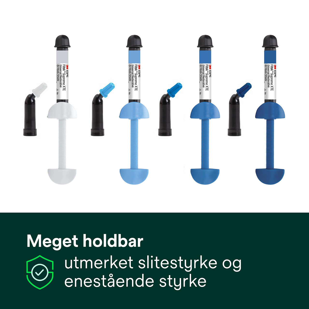 3- Filtek™ Supreme XTE: Meget holdbar