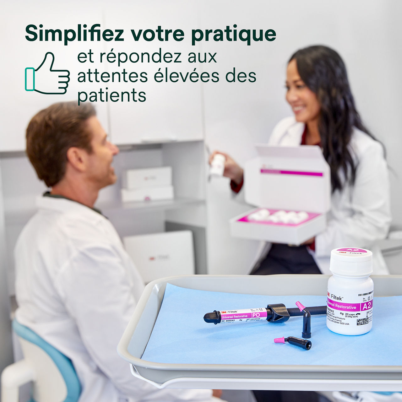 1- Filtek™ Universal: Simplifiez votre pratique