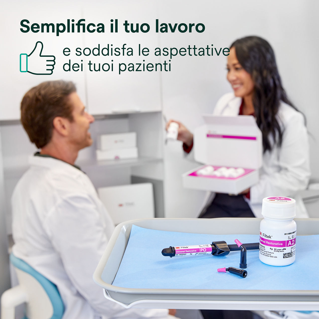 1- Filtek Universal: Semplifica il tuo lavoro e soddisfa le aspettative dei tuoi pazienti