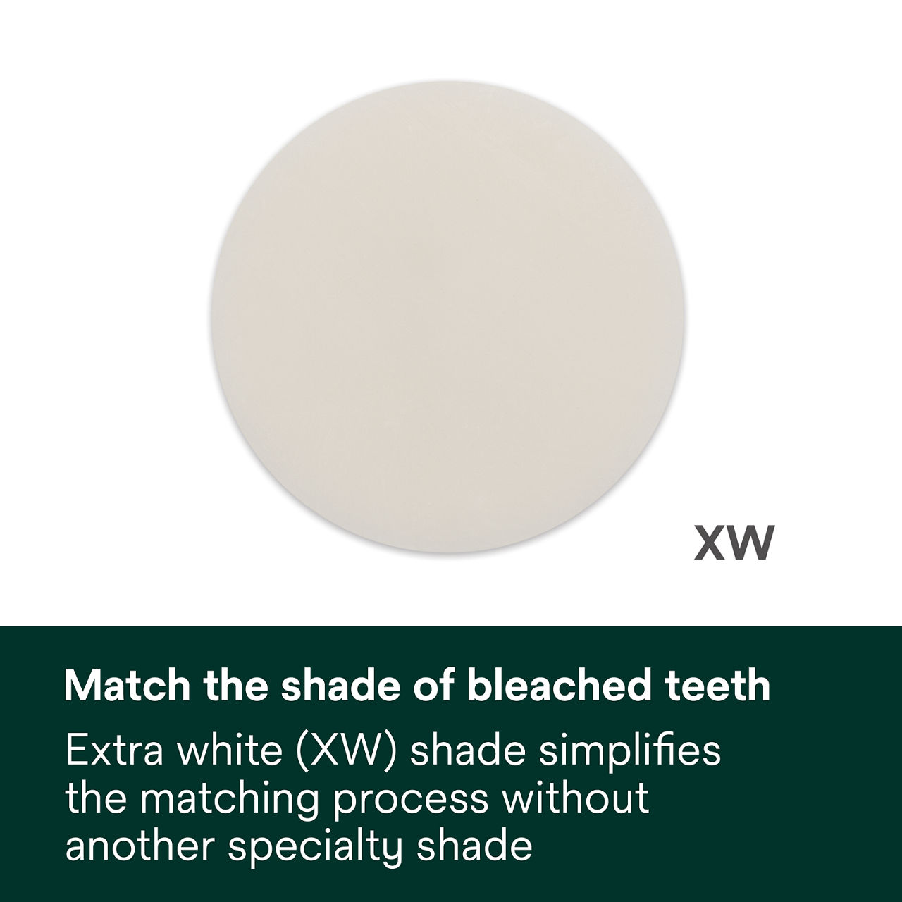 (4) Filtek Universal: Match the shade of bleached teeth