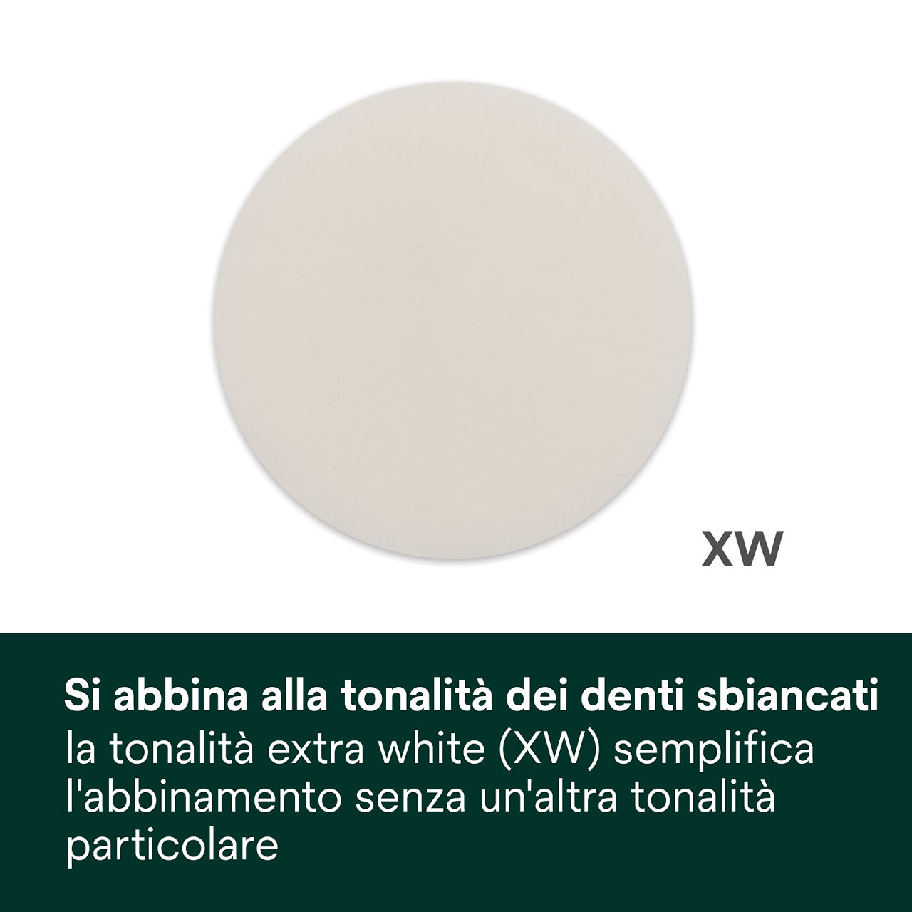4- Filtek Universal: Si abbina alla tonalità dei denti sbiancati