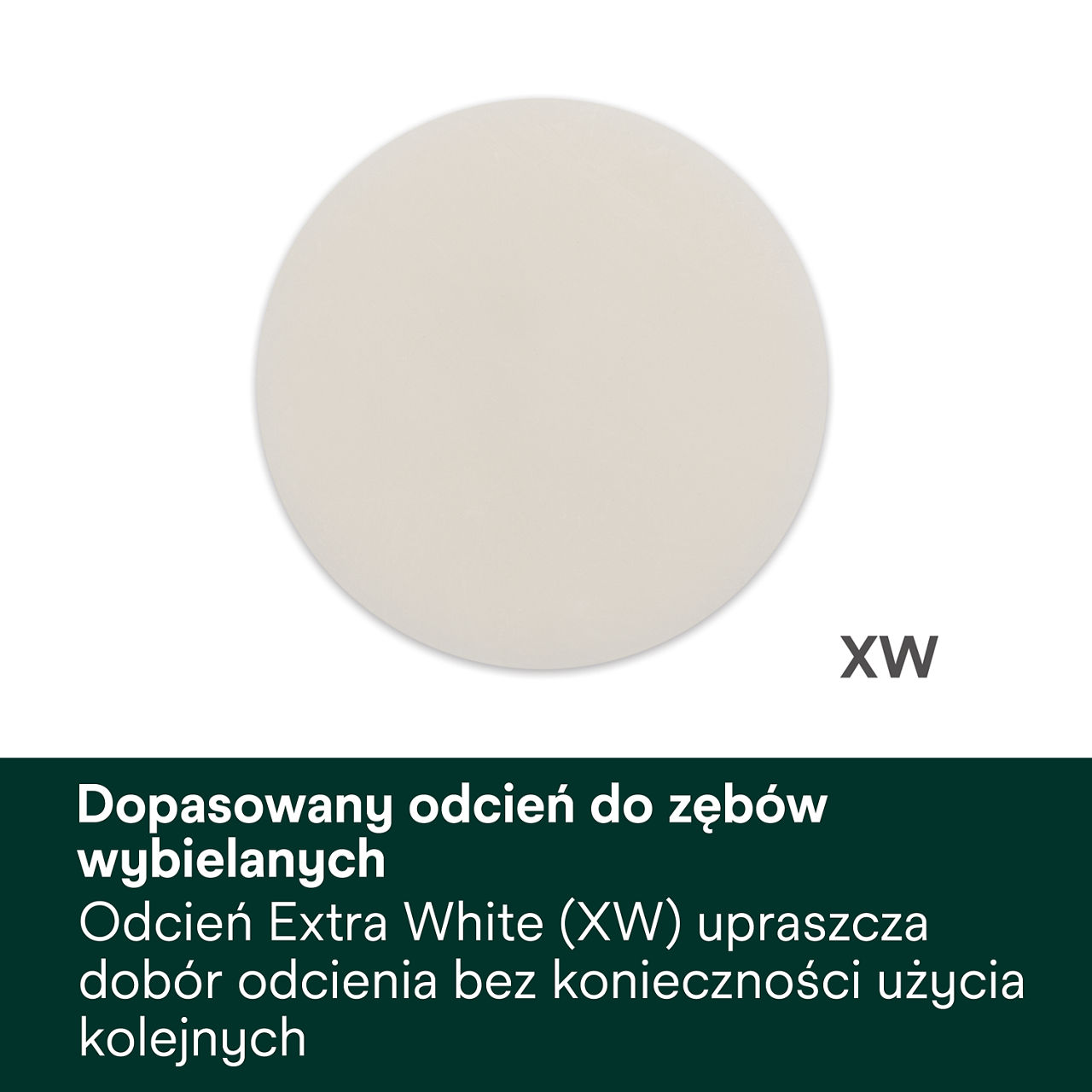 4- Filtek Universal: Dopasowany odcień do zębów wybielanych