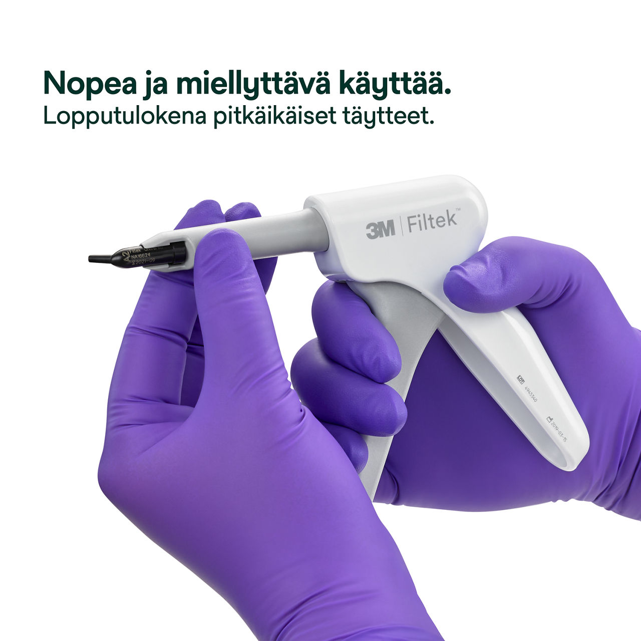 1- Filtek Z250 Capsule: Nopea ja miellyttävä käyttää.