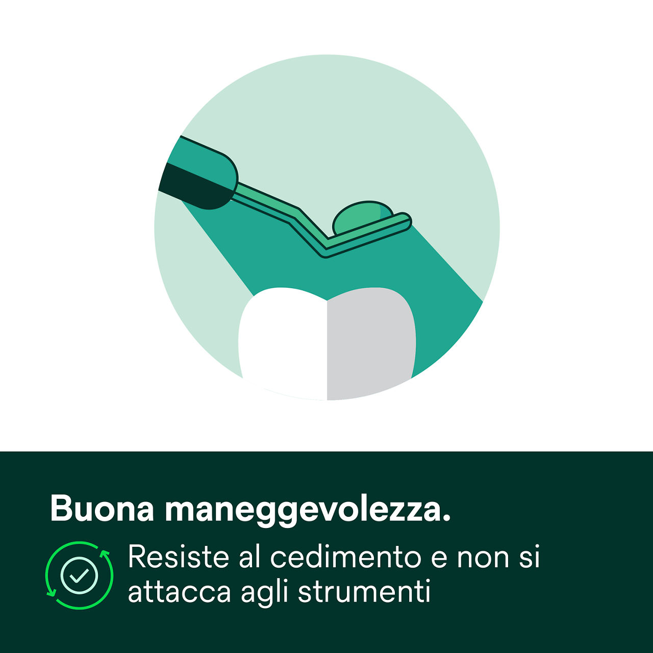 2- Filtek Z250 Universal: Buona maneggevolezza. Resiste al cedimento e non si attacca agli strumenti