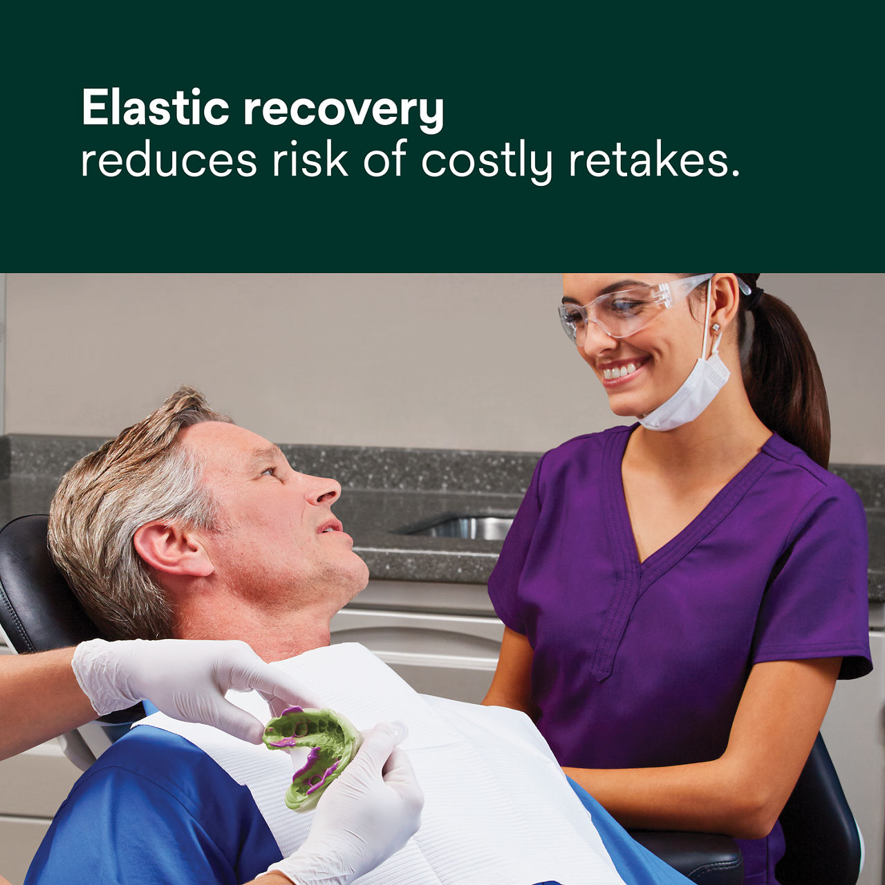 Elastic recovery reduces risk of costly retakes