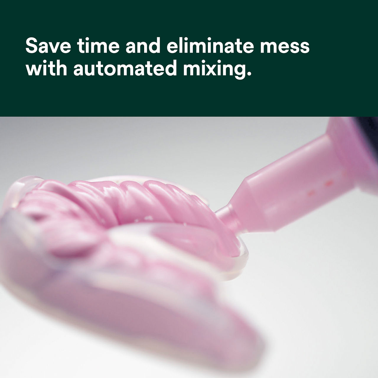 Save time and eliminate mess with automated mixing