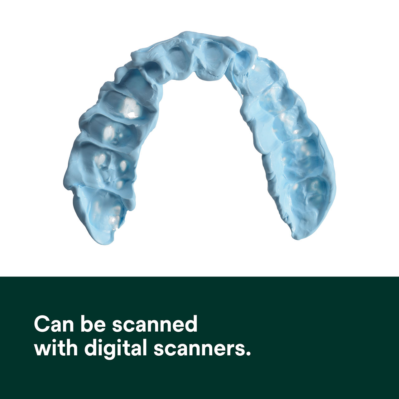 Can be scanned with digital scanners