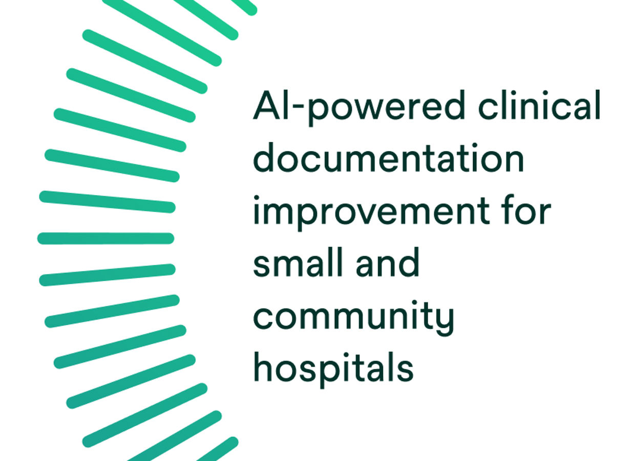 AI-powered clinical documentation improvement for small and community hospitals.
