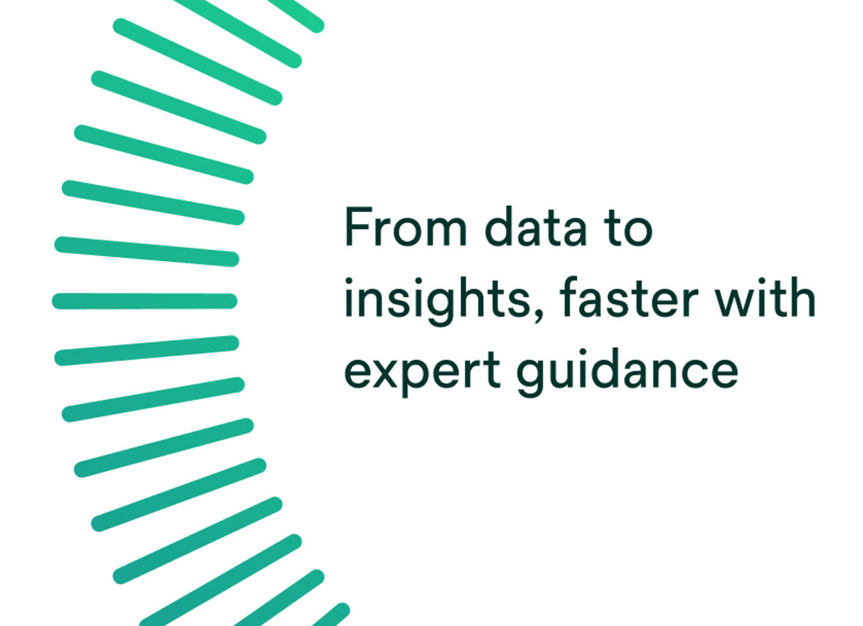 From data to insights, faster with expert guidance.