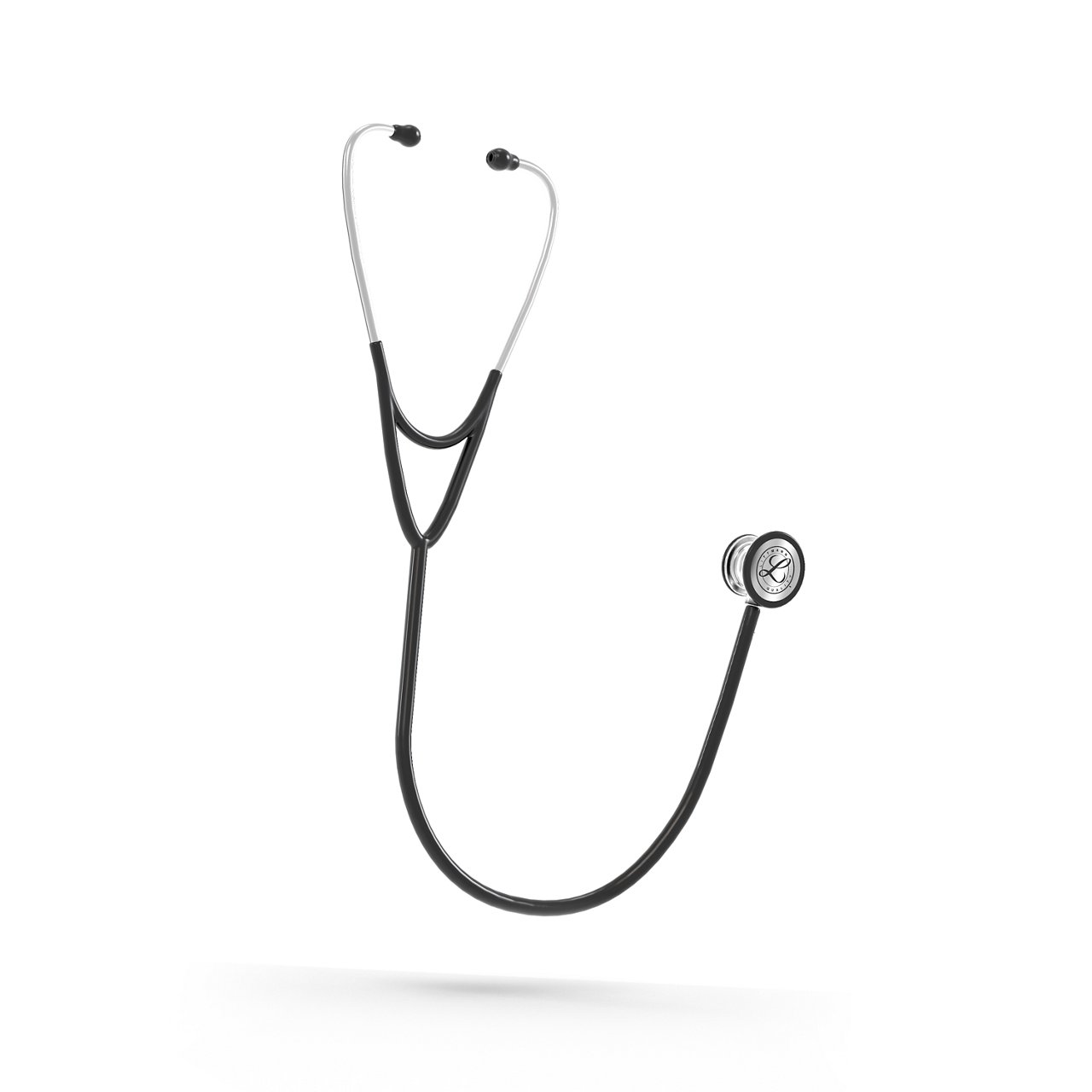 3M™ Littmann® Cardiology IV™ 诊断听诊器的渲染图像。
