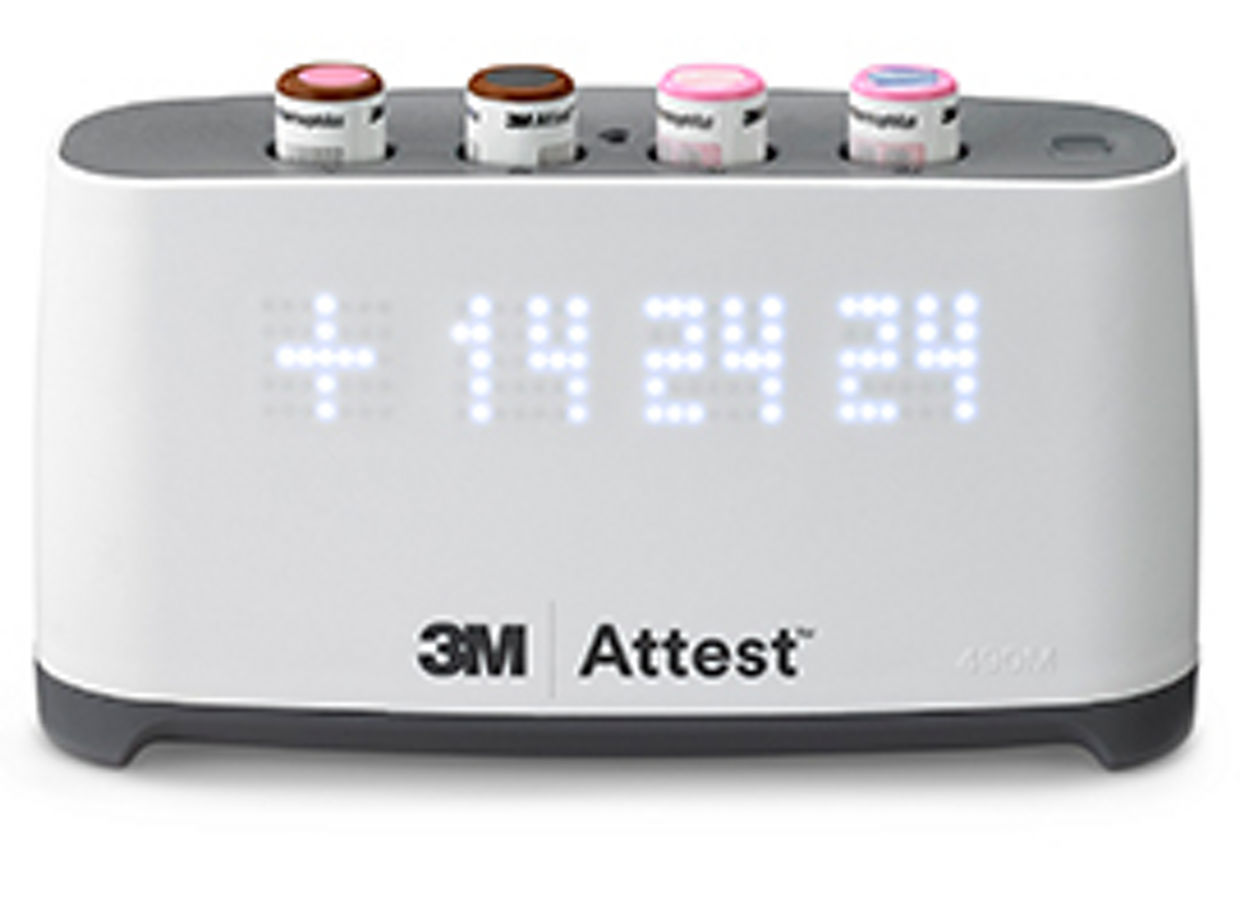 3M™ Attest™ Mini Auto-Reader 490M_pink Zünder-Bild der Kappe