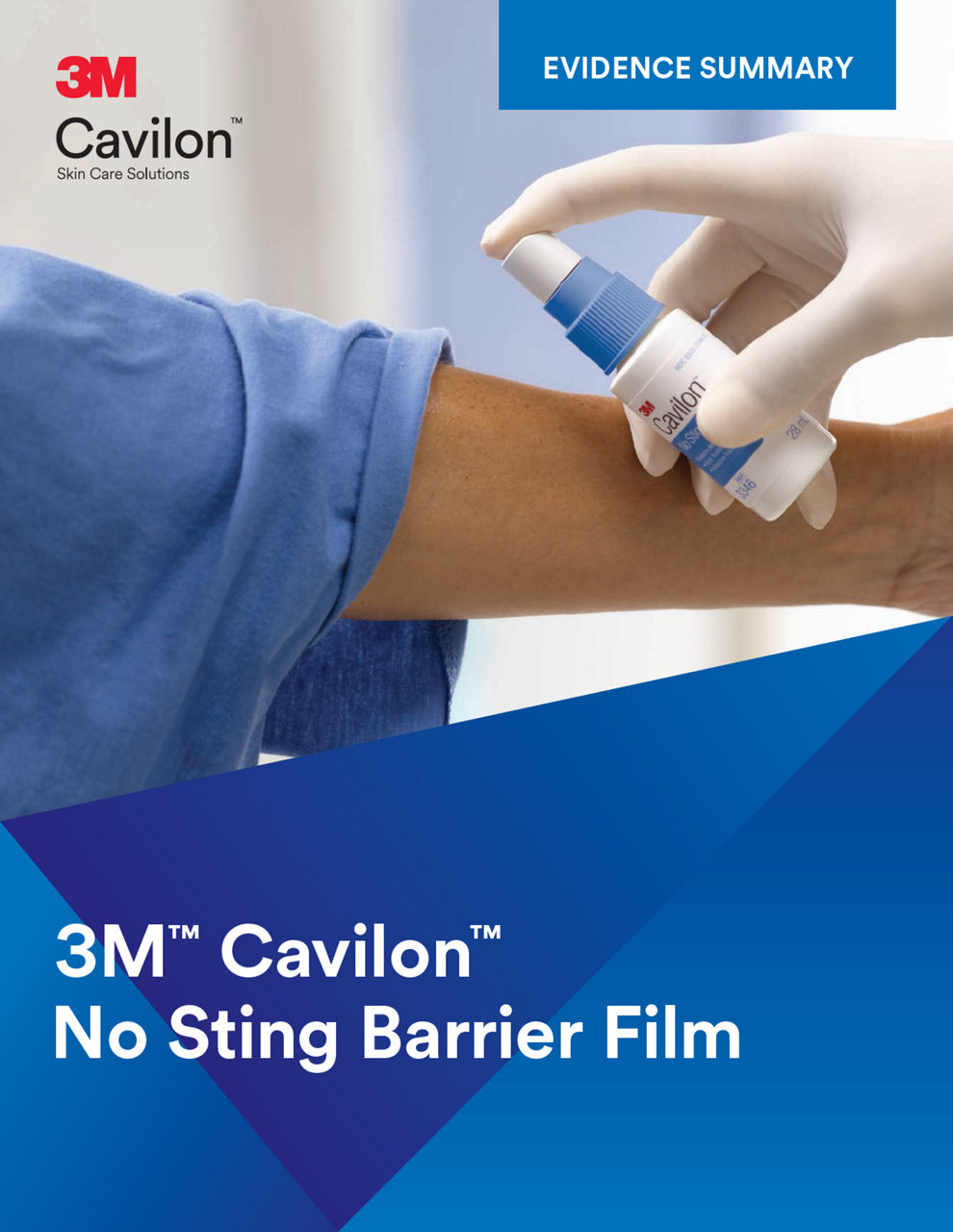 Cavilon No Sting barrier film clinical evidence summary cover preview