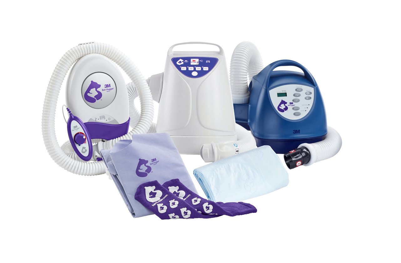 Adjustable Patient Warming Unit Bair Hugger Model 875, Patient Warming Unit Bair Hugger Model 775, Patient Warming Unit Bair Hugger Model 675, Universal Warming Gown Bair Hugger, Bair Hugger Boots and Full Body Warming Blanket Bair Hugger