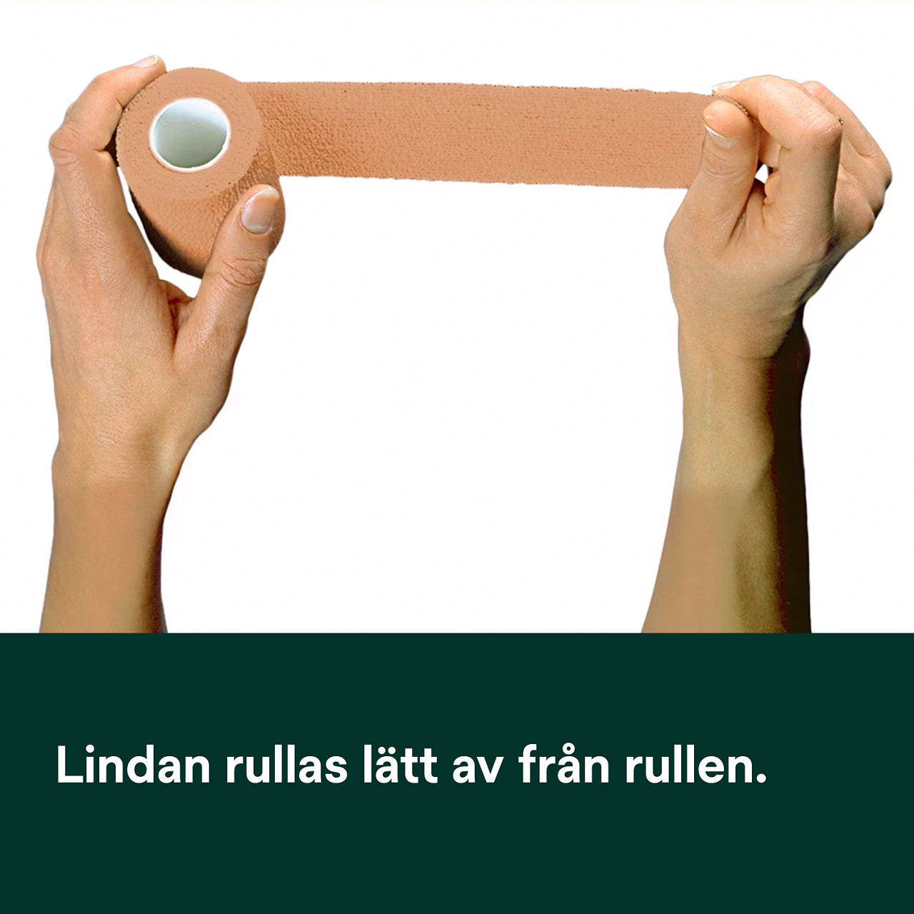 3 - Coban Self-Adherent Non-Latex: Lindan rullas lätt av från rullen.
