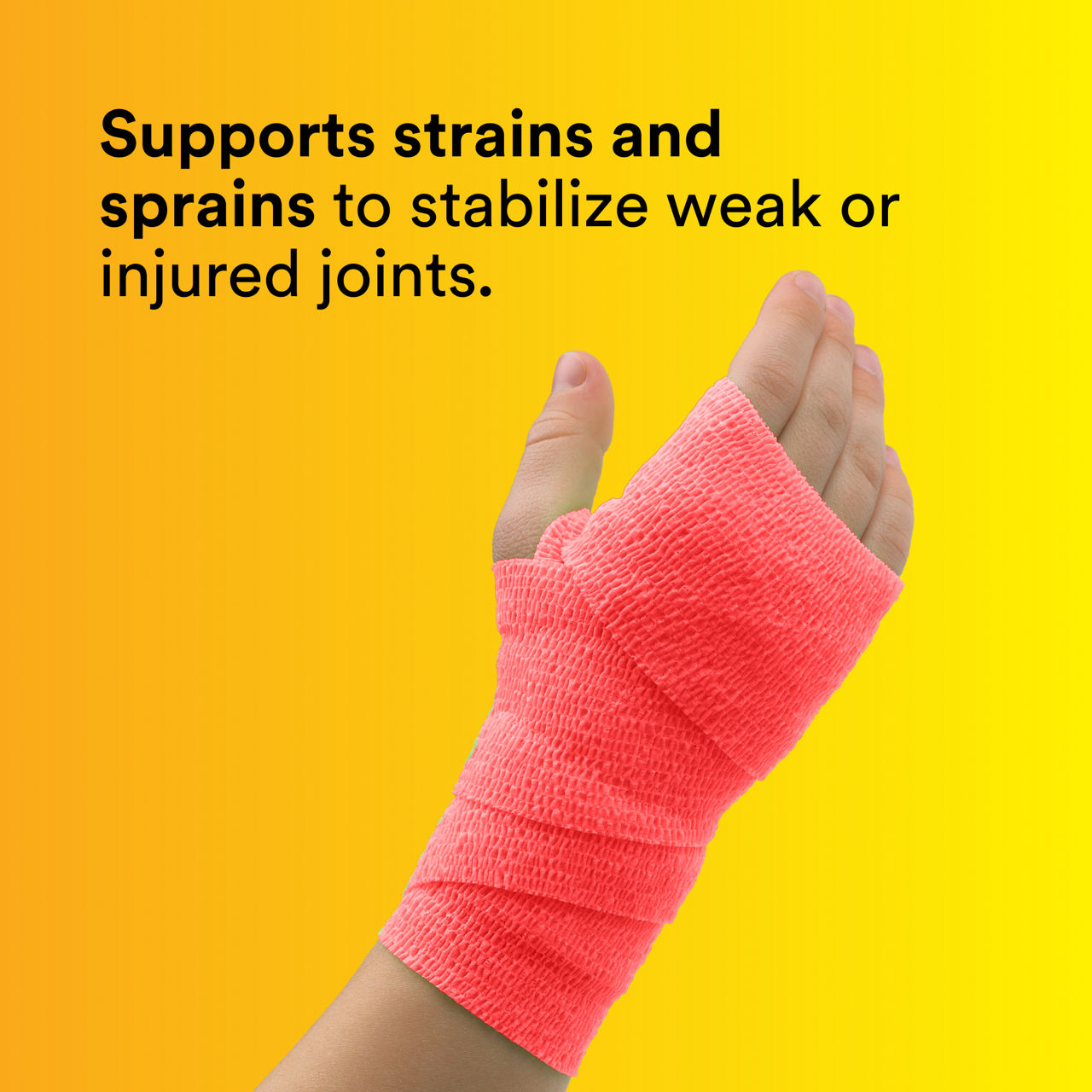 (6) Coban NL: Supports strains and sprains to stabilize weak or injured joints-ca-en