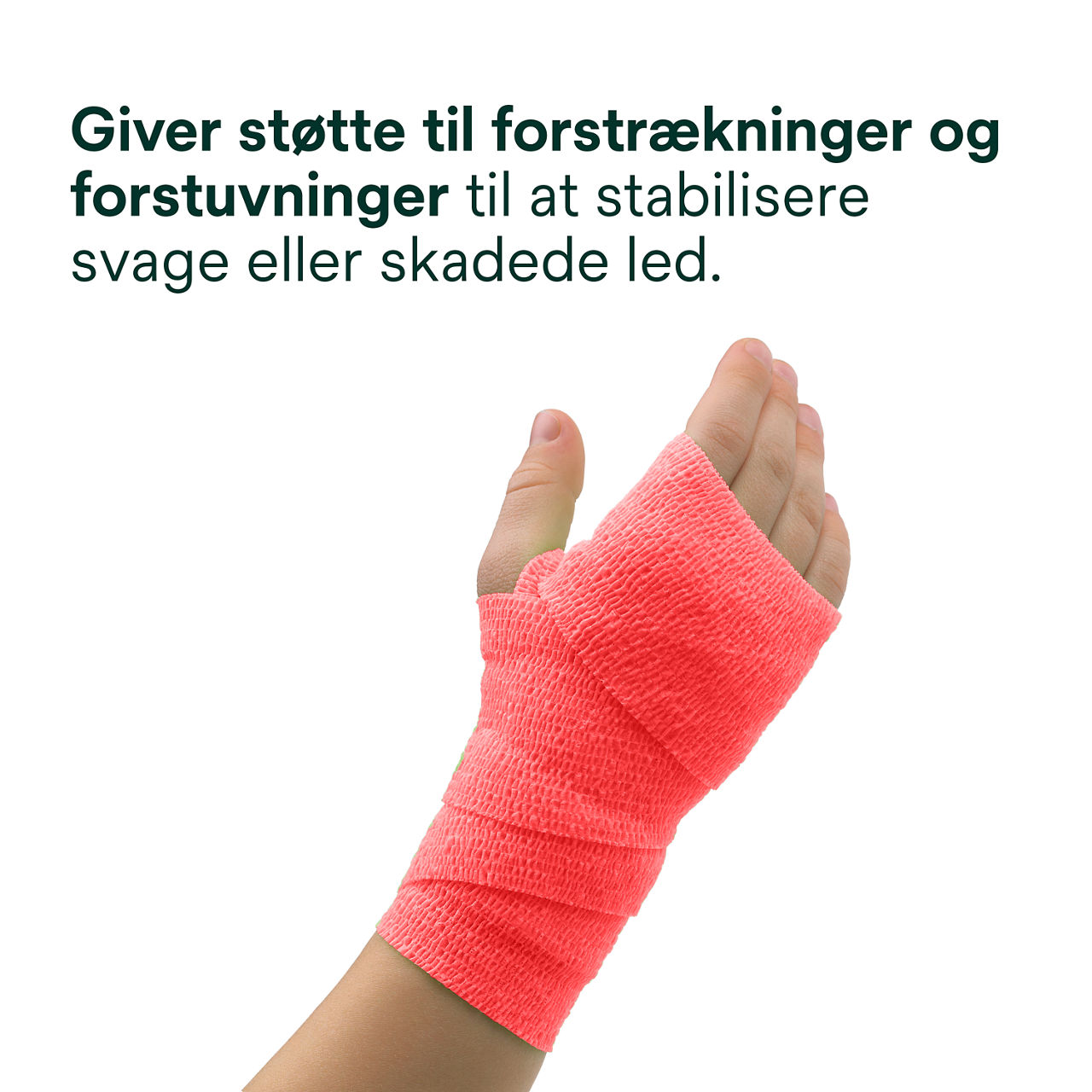 (6) Coban NL: Støtter forstrækninger og forstuvninger for at stabilisere svage eller skadede led