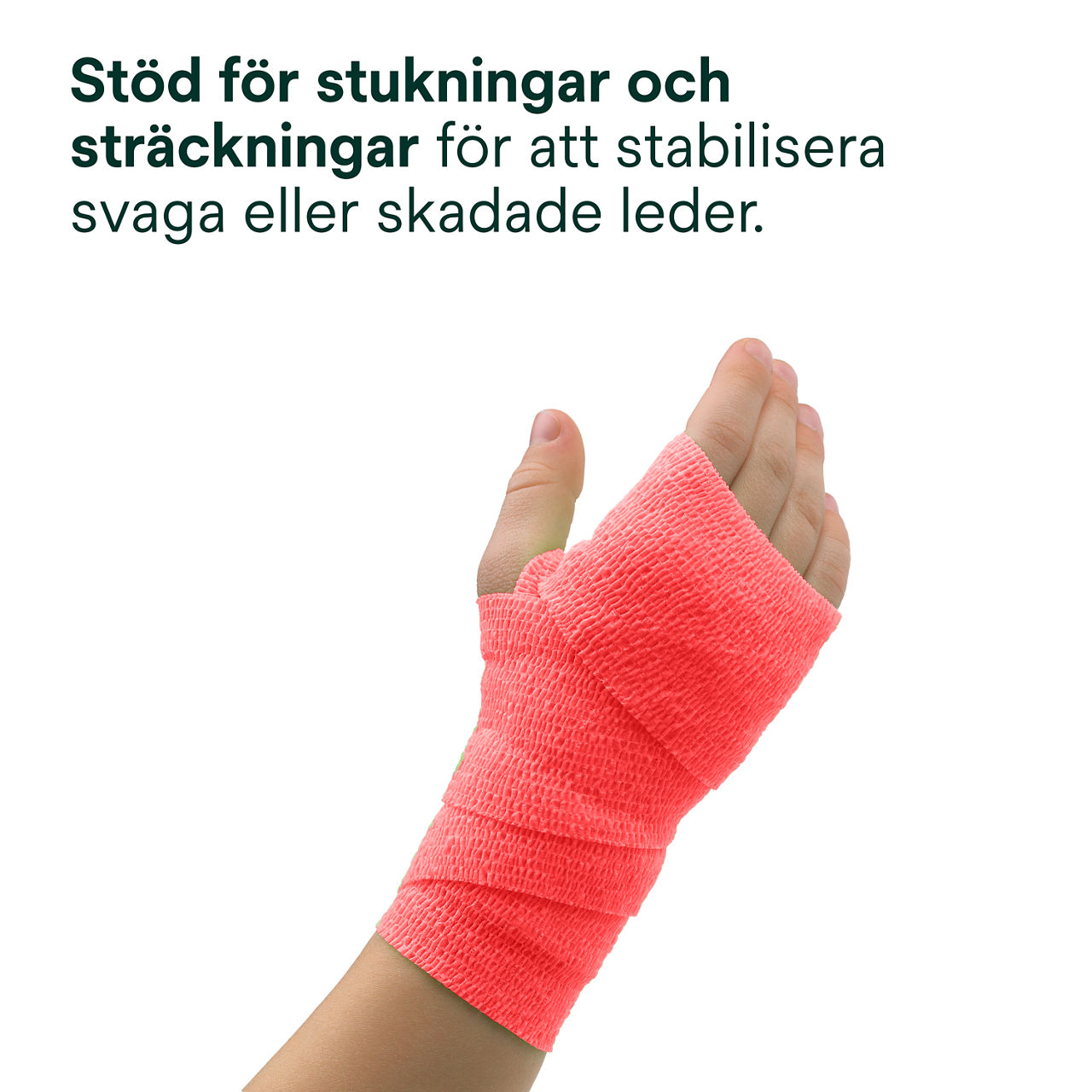 6 - Coban Self-Adherent Non-Latex: Stöd för stukningar och sträckningar