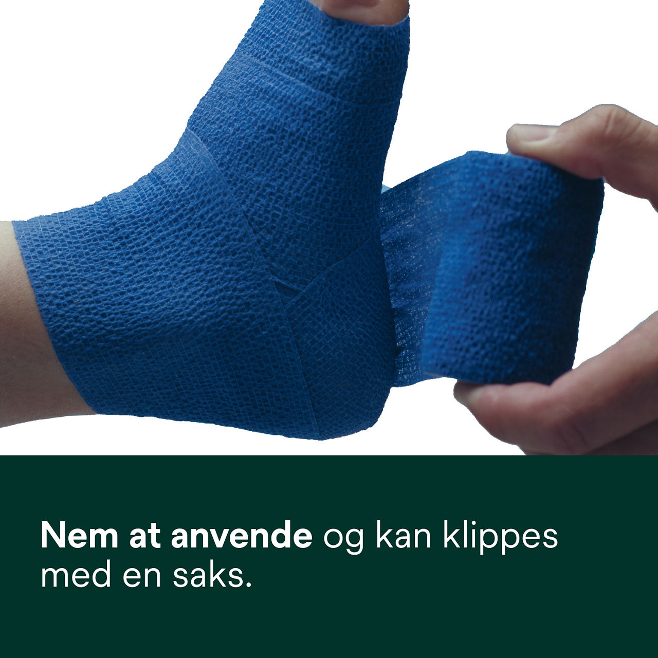 (3) Coban selvklæbende wrap med latex: Let at påføre og kan klippes med en saks