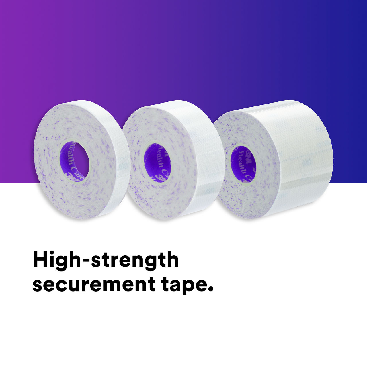 (1) Multipore Dry Surgical Tape: High strength securement tape