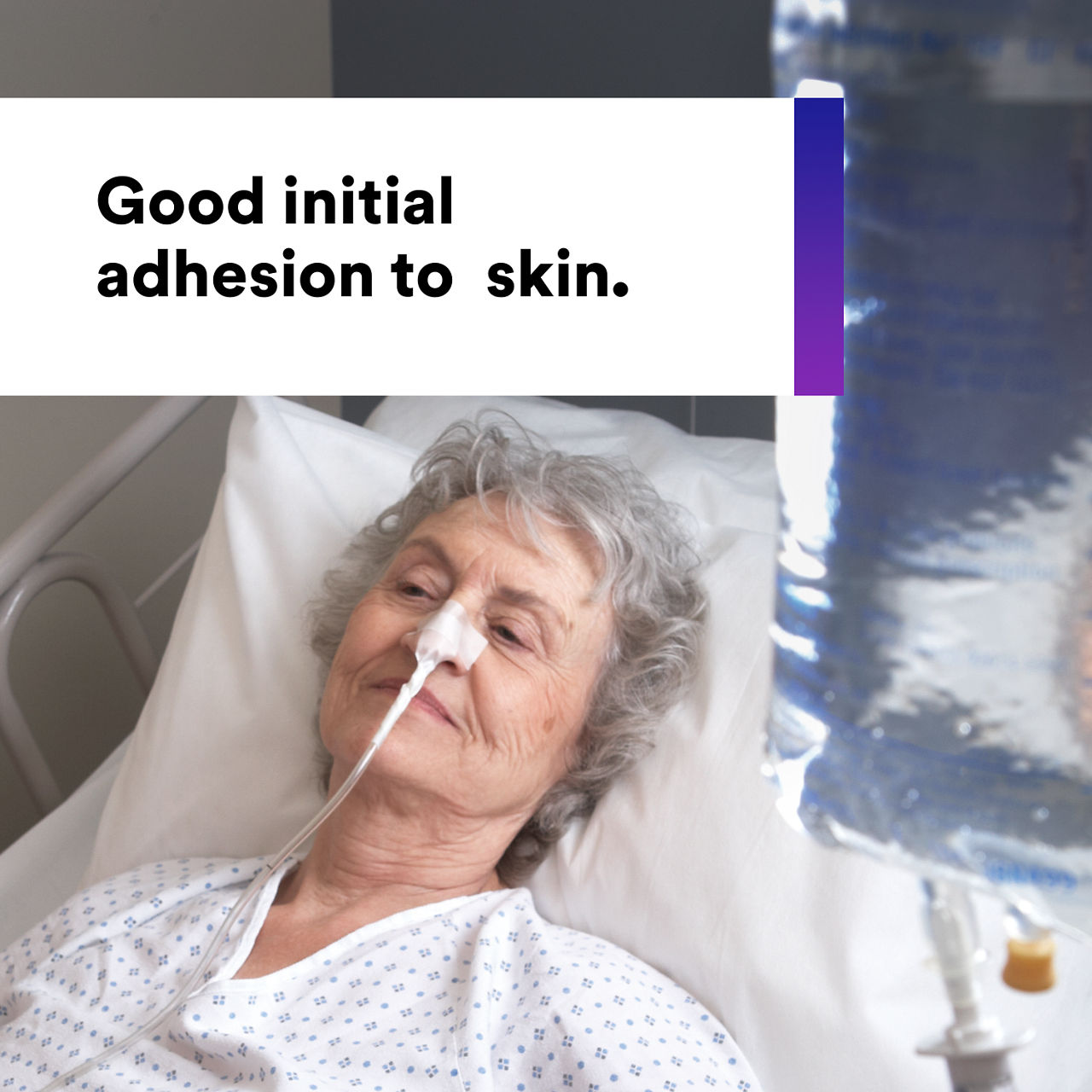(5) Multipore Dry Surgical Tape: Good initial adhesion to skin