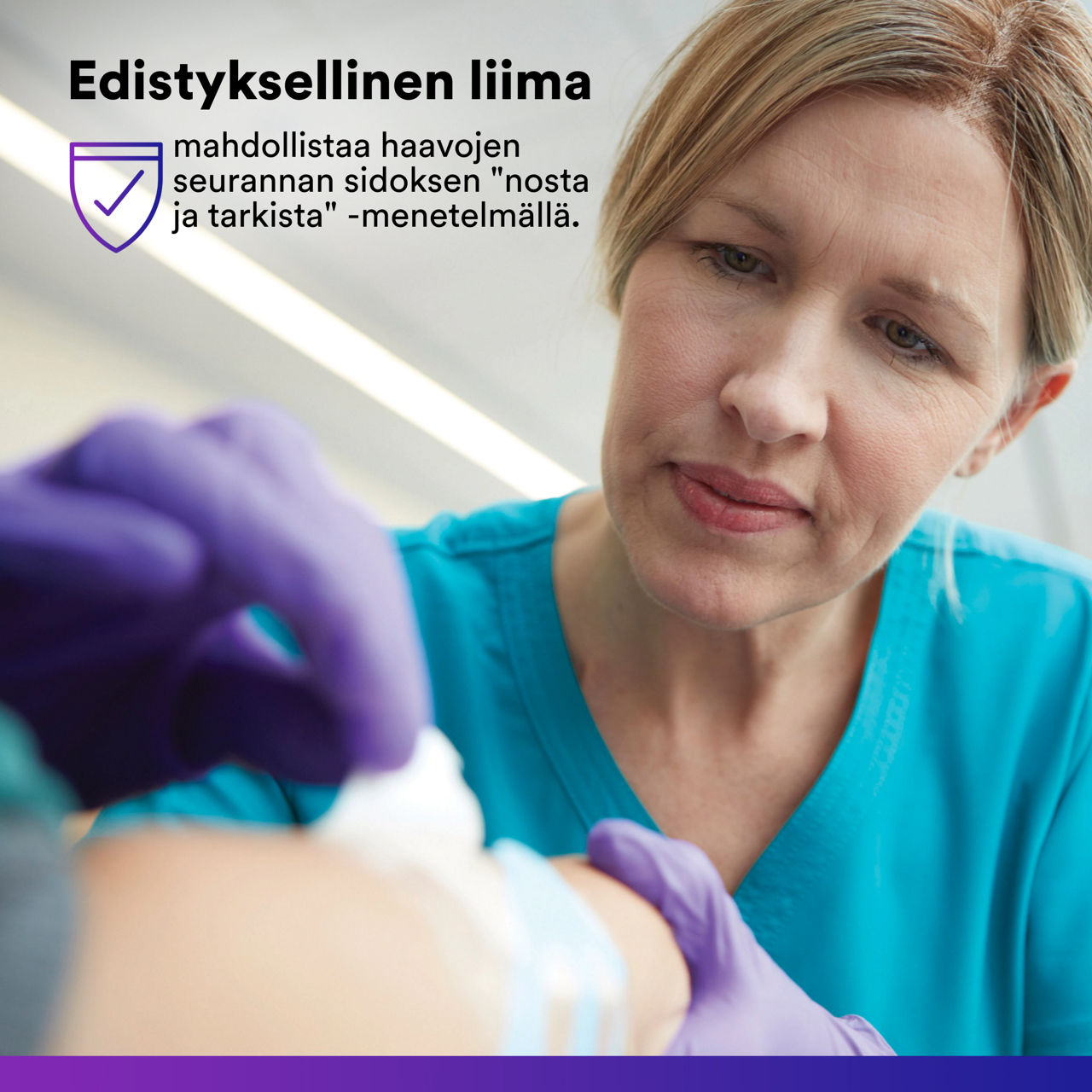 (2) Tegaderm™ silikonivaahto: Kehittynyt liima