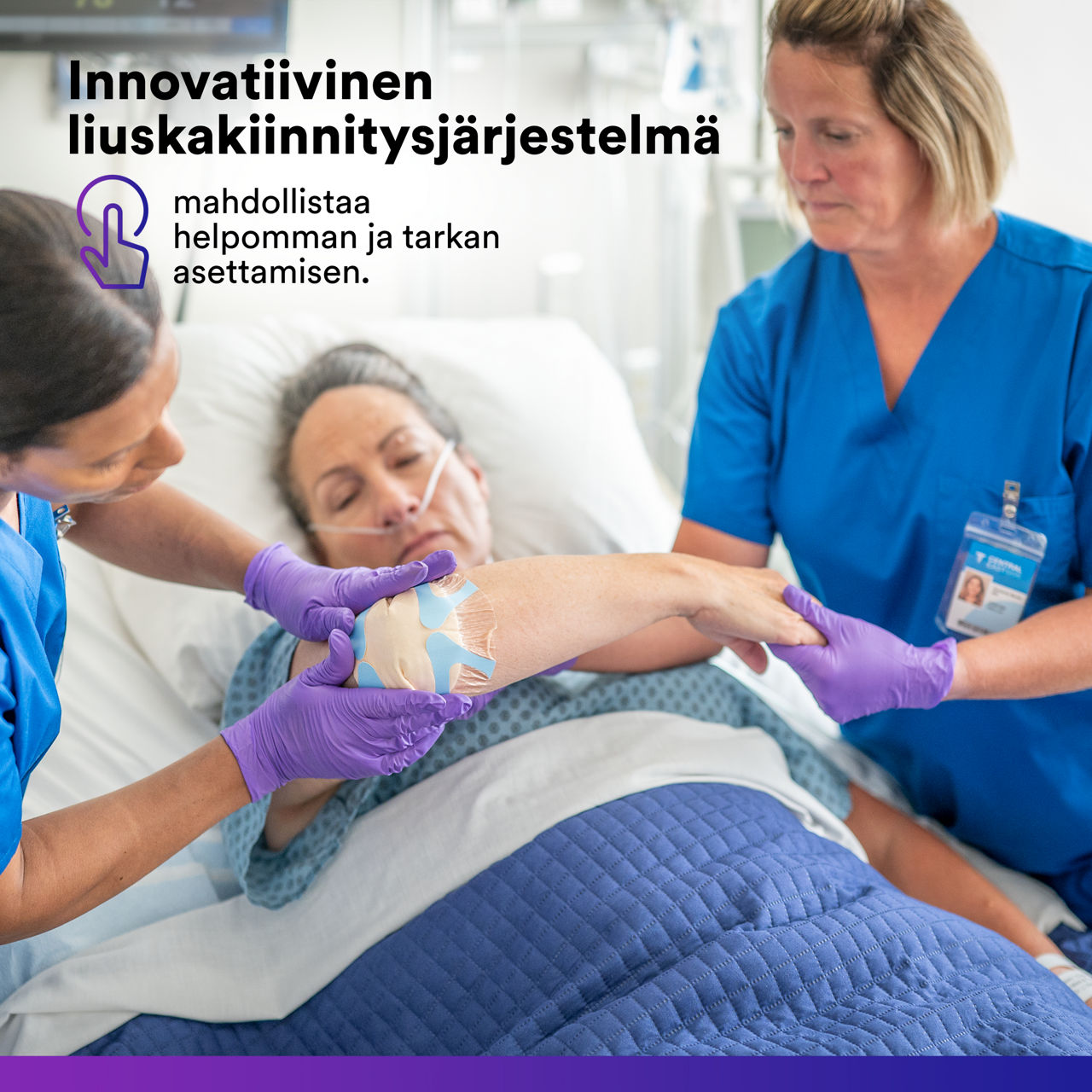 (3) Tegaderm™ Silicone Foam - Square: Innovatiivinen piikkien jakelujärjestelmä