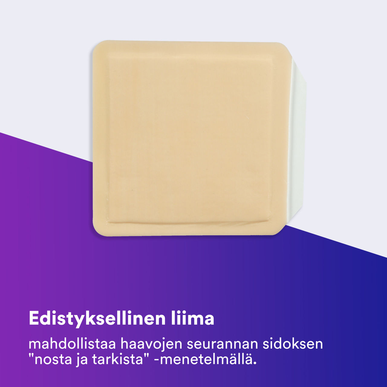 (3) Tegaderm™ Silicone Foam Dressing:  Kehittynyt liima