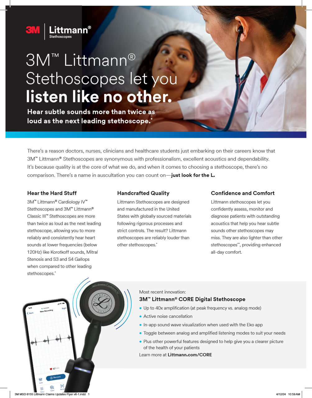 Littmann Listen Like No Other brochure x1a