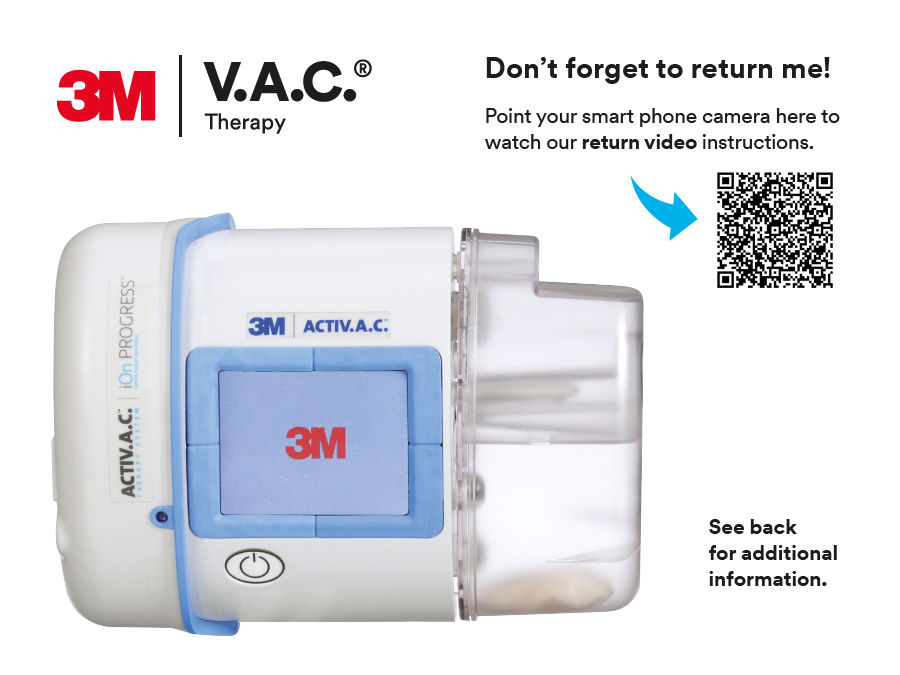3M VAC Therapy Return Instructions