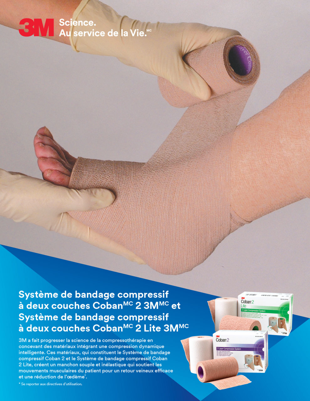 3M™ Coban™ 2 Two-Layer Compression & 3M™ Coban™ 2 Lite Two-Layer Compression Sell Sheet FR CA