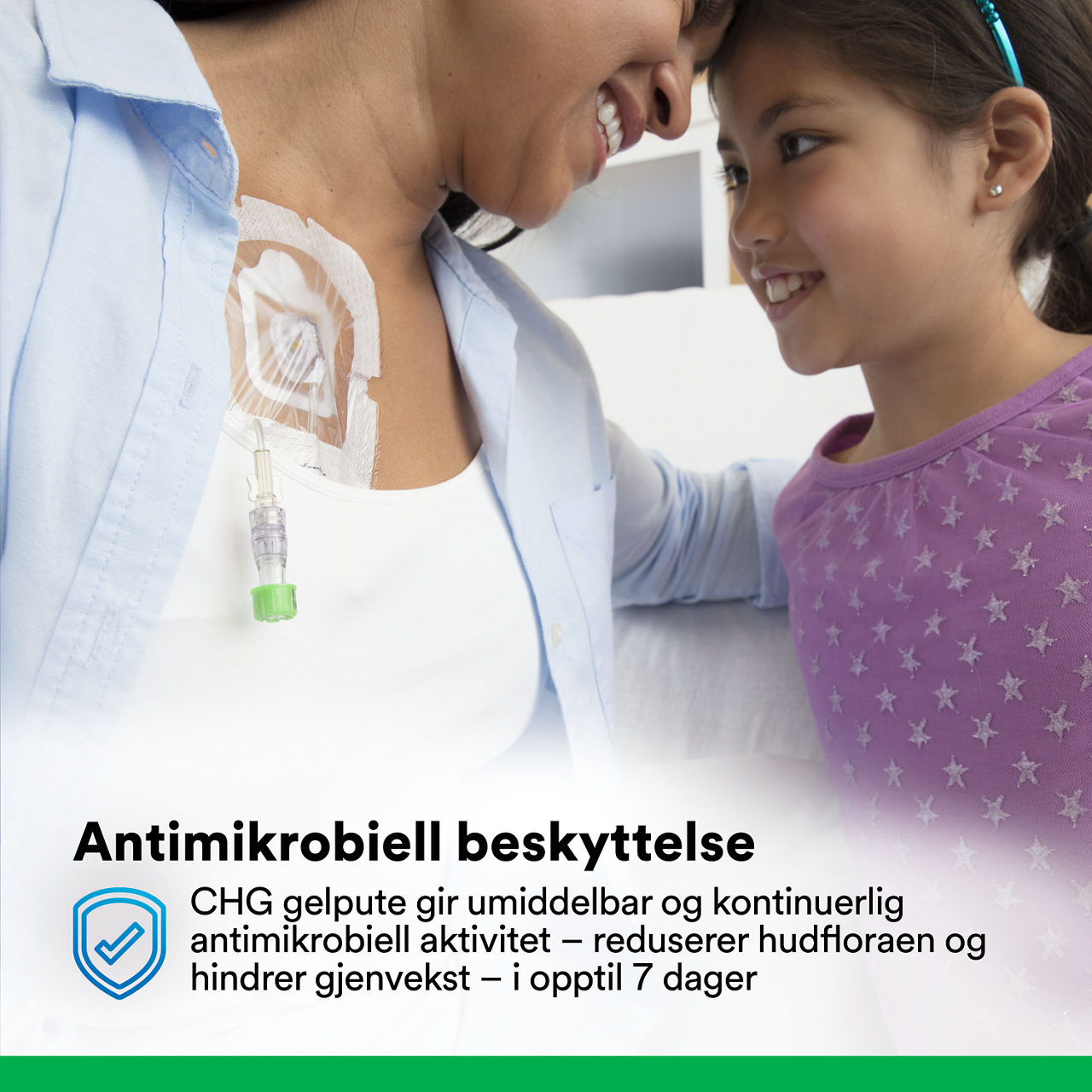 (3) Tegaderm™ CHG Gel Pad 1664/1664R: Antimikrobiell beskyttelse