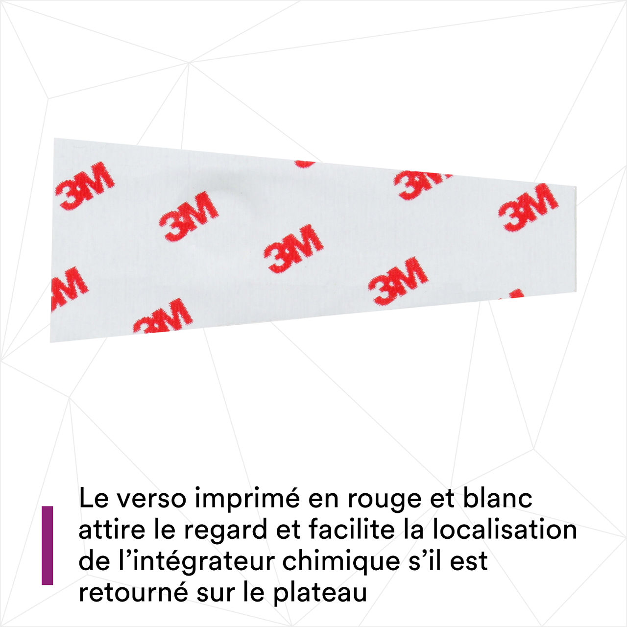 (4)  Le verso rouge et blanc attire le regard et rend l’IC facile à trouver s’il est retourné