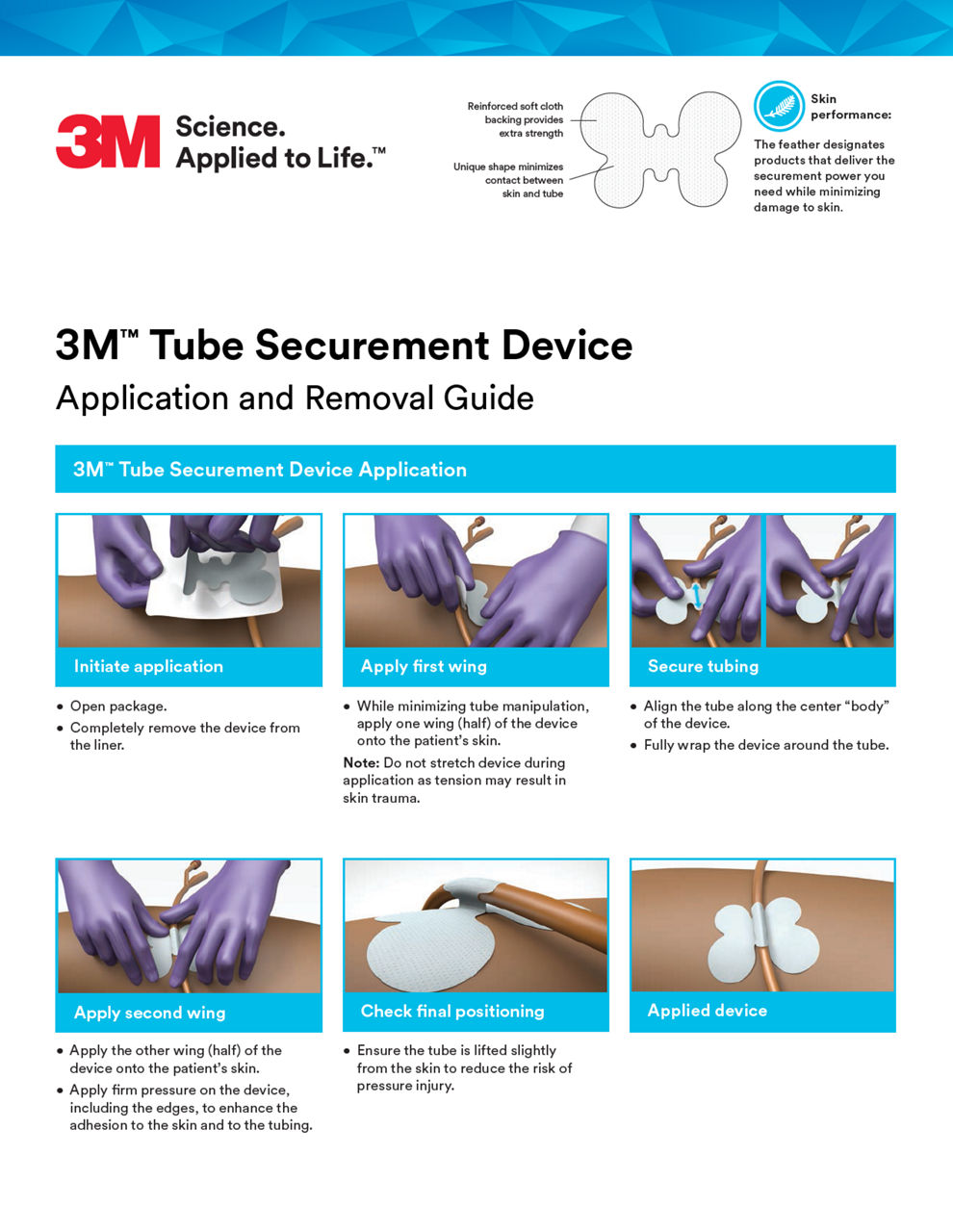 3M™ Tube Securement Device Application and Removal Guide Low Res US