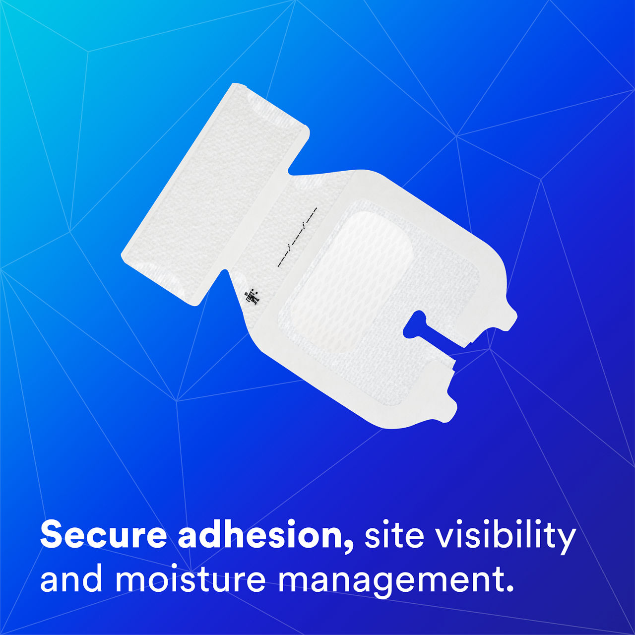 (1 - 1683) Tegaderm IV Advanced Securement: Secure adhesion, site visibility, moisture management