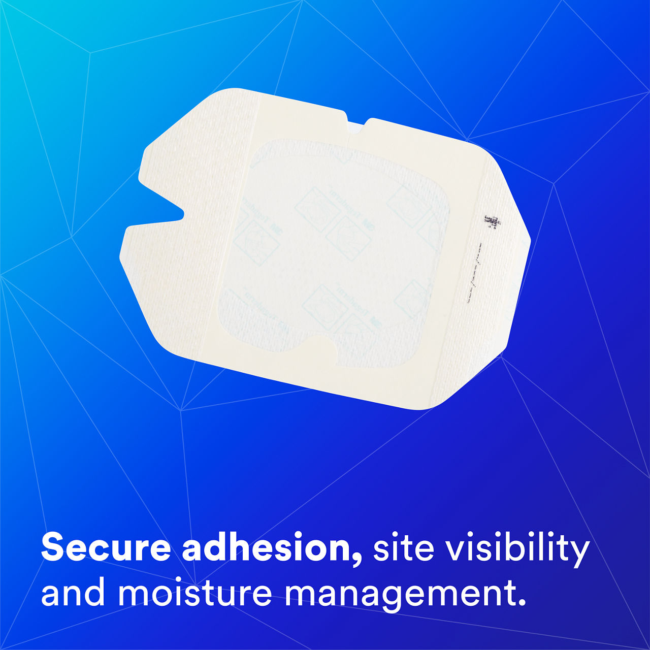 (1 - 1688) Tegaderm IV Advanced Securement: Secure adhesion, site visibility, moisture management